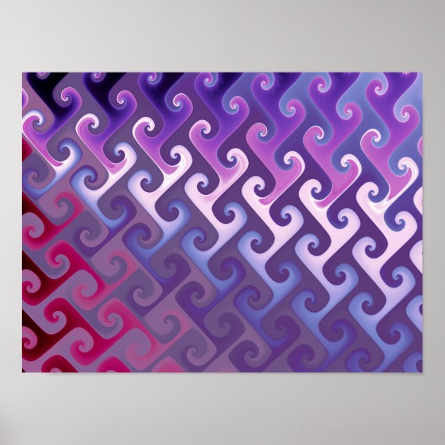 Poster Textura Abstrata Roxa (Frente)