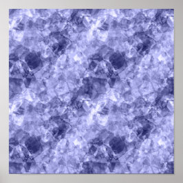 Póster Textura Amarrotada Azul Escuro