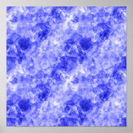 Póster Textura Azul Amassada