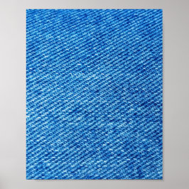 Poster Textura Blue Denim
