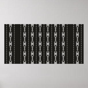 Poster textura cardíaca abstrato aztec