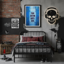 Textura de arte personalizável da rua Abstrato azu