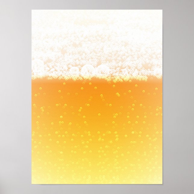 Poster Textura de cerveja (Frente)