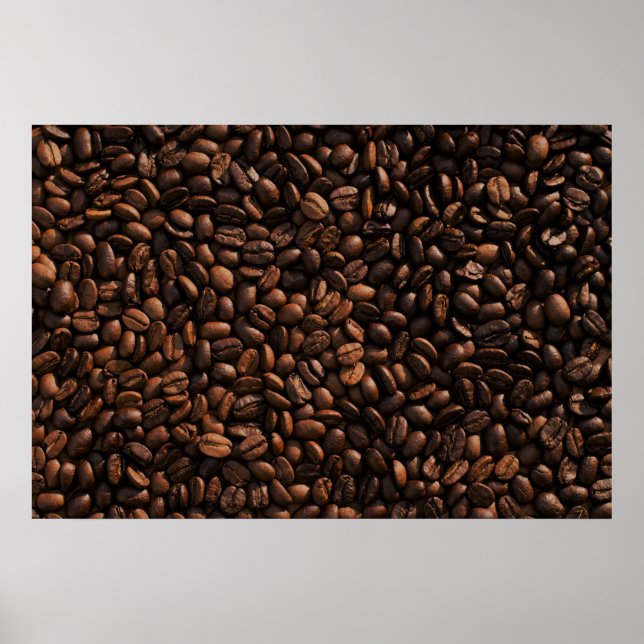 Póster Textura de feijão de café (Frente)