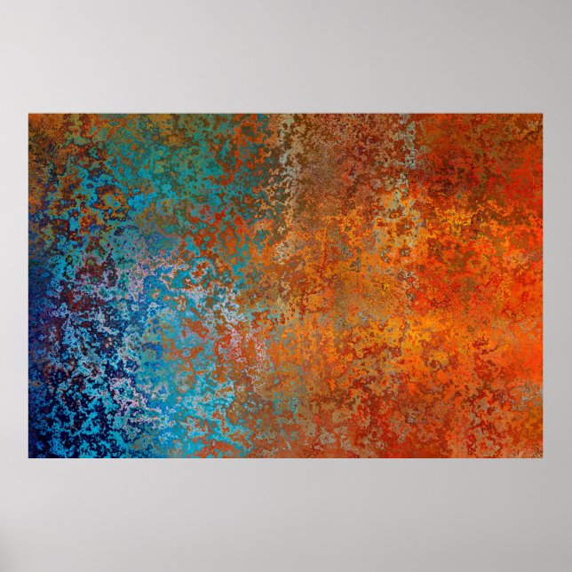 Poster Textura de fundo castanho-velho (Frente)