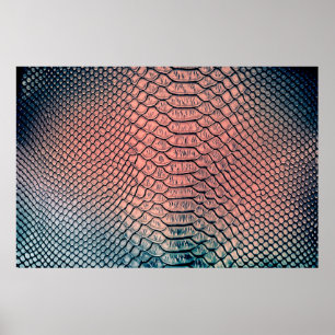 Poster Textura de fundo de pele de cobra de luxo, deixar
