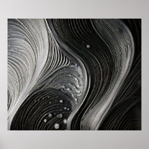 Textura de Linha de Ondas Fluindo Monocromática