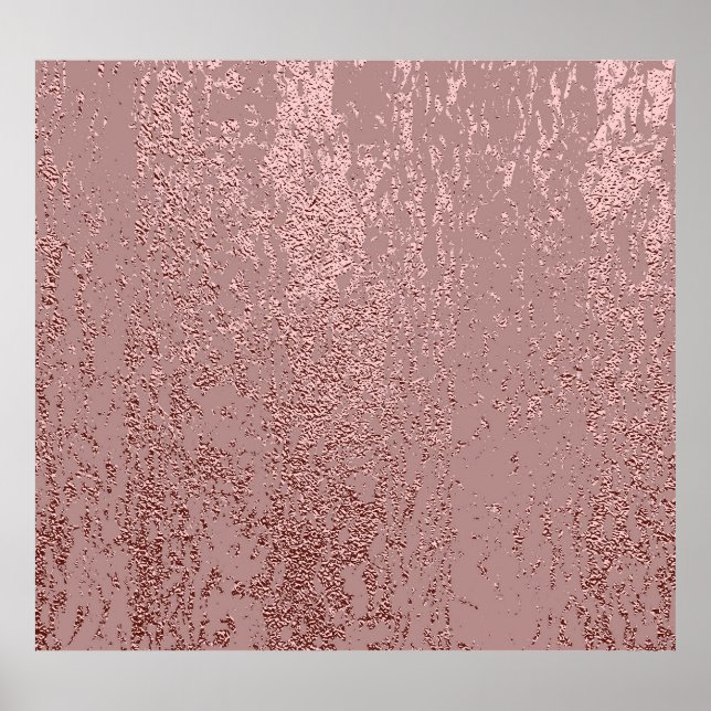 Poster Textura de ouro metálico, quartzo rosa. (Frente)