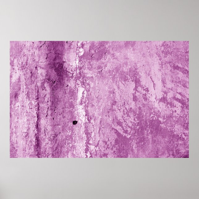 Poster Textura de parede de cimento doce em tom roxo. Abs (Frente)