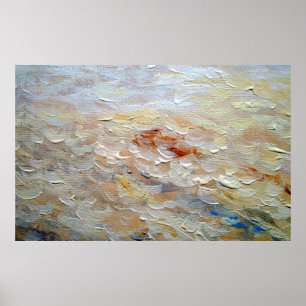Poster Textura de pinturas de óleo, fundo de arte fino,ab