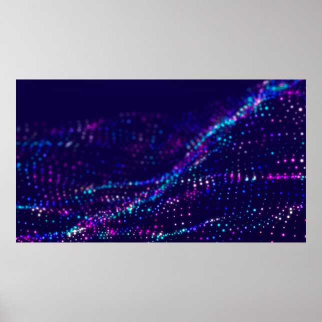 Poster Textura de tinta de óleo de abstrato em canvas, fu (Frente)