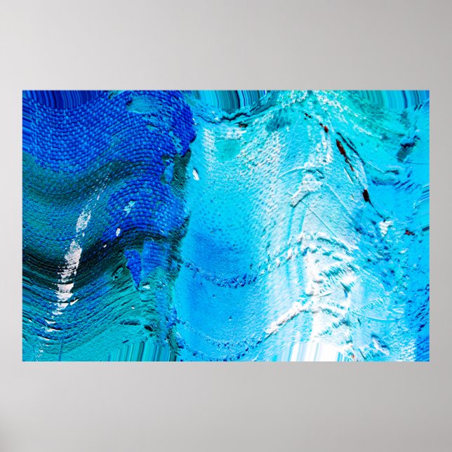 Poster Textura de tinta de óleo de abstrato na canvas, fu (Frente)