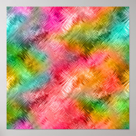 Póster Textura de Vidro de Turmalina Colorida