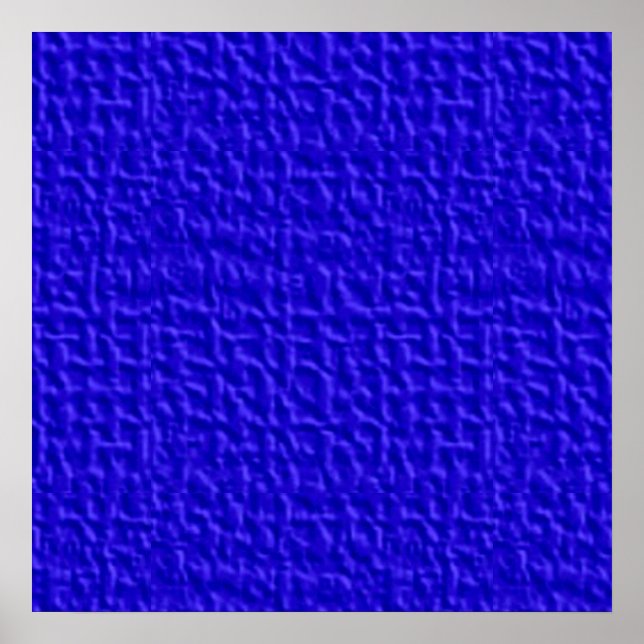 Póster TEXTURA DE WAFFLE AZUL ROYAL azul057 ESCURO MODELO (Frente)