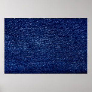 Poster Textura do fundo do tecido de jeans de Denim