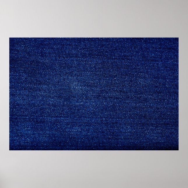 Poster Textura do fundo do tecido de jeans de Denim (Frente)