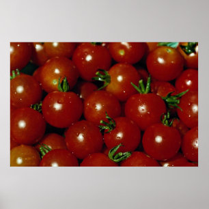 Poster Textura dos tomates de cereja doce
