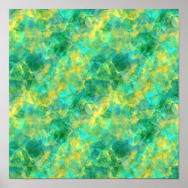 Poster Textura Enrugada Verde Esmeralda