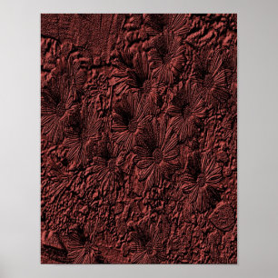 Poster Textura Esculpida Disias Arte Floral