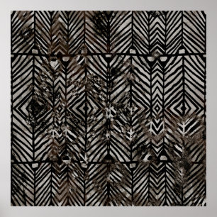 Poster Textura geométrica criativa repete padrões moderno