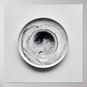 Poster Textura monocromática de café abstrato art 20