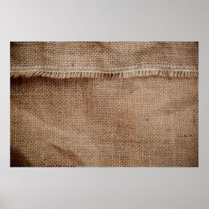 Poster Textura natural em linha, café, saco, resumo