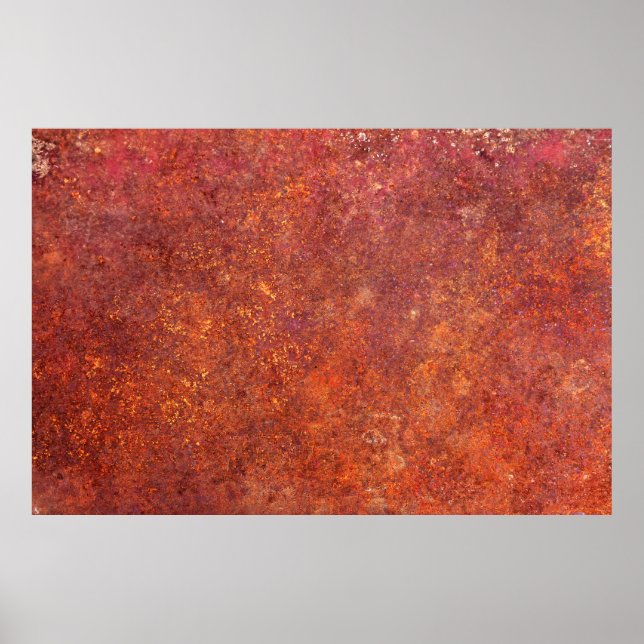 Poster textura rústica de metal (Frente)