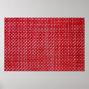 Poster Textura sem costura de brâtan vime de bambu