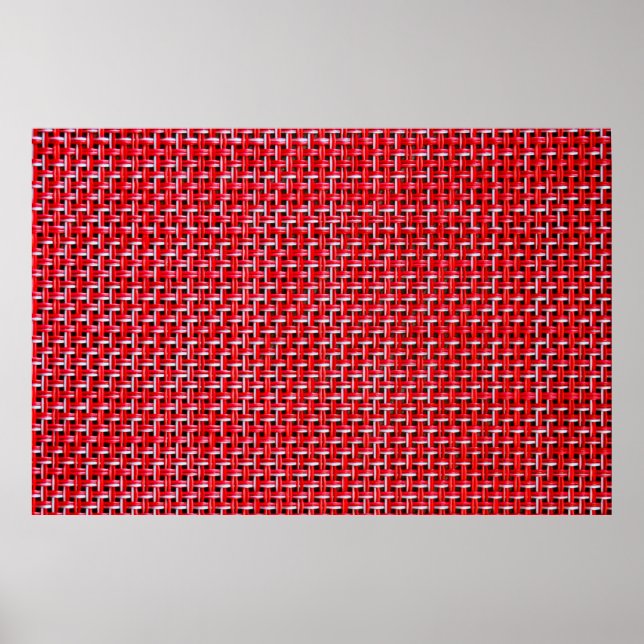 Poster Textura sem costura de brâtan vime de bambu (Frente)