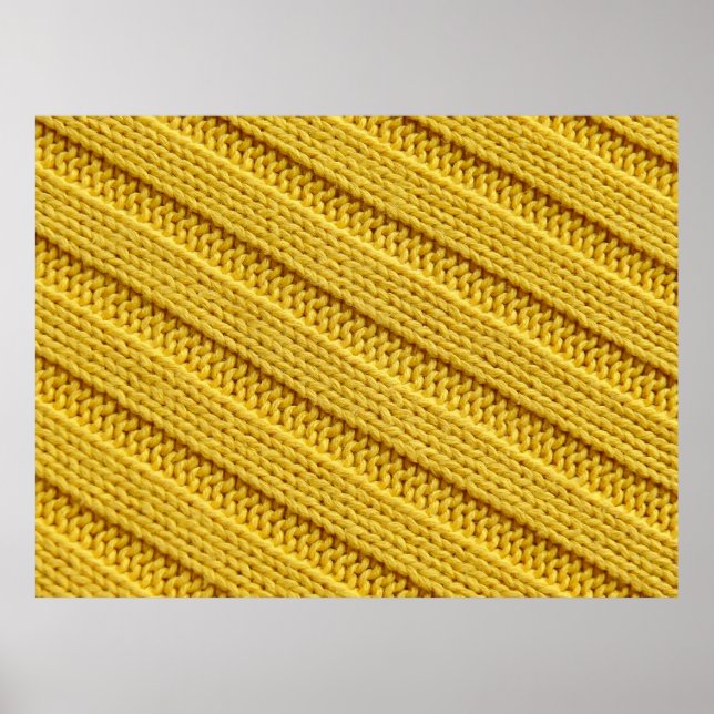 Poster Textura têxtil colorida. Amarela. (Frente)