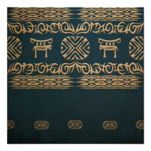 Póster Textura tribal africana étnica do grunge