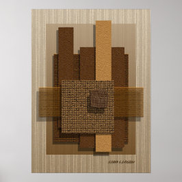 Póster 'Texturas e sombras neutras'