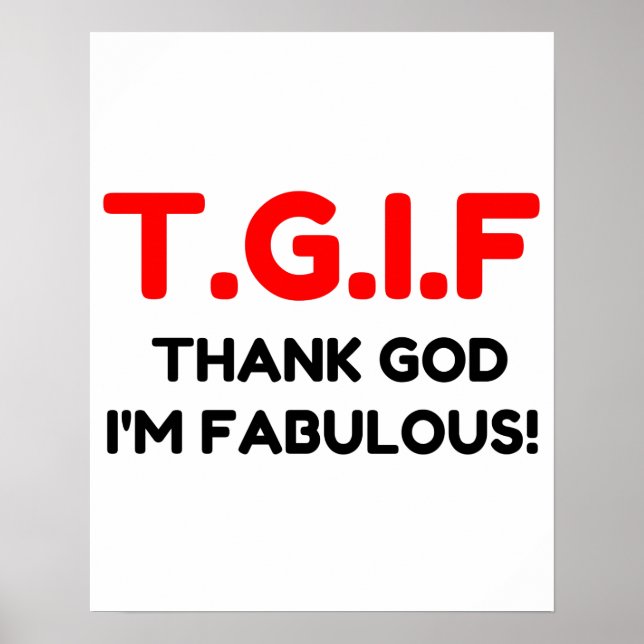 POSTER TGIF FABULOSO (Frente)