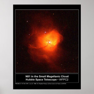 Póster TGV N81 na nuvem de Magellanic pequena