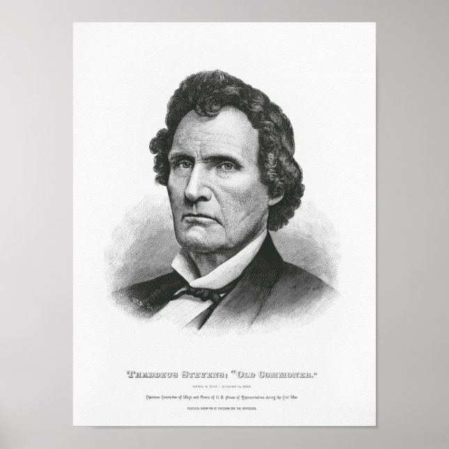Poster Thaddeus Stevens Portrait (Frente)