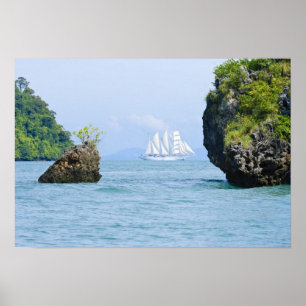 Póster Thailand, Andaman Sea. Star Fyer clipper ship 2