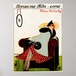 Poster THAIS TALIZHY 1917 Clássico Filme Silencioso Itali