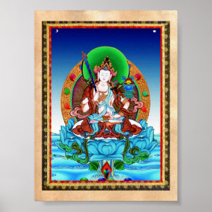 Póster Thangka Akasagarbha Bodhisattva Mahasattva