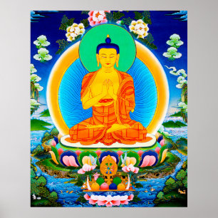 Poster Thangka Prabhutaratna Buda oriental Legal