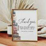 Poster Thank You Favor Storybook New Chapter Shower<br><div class="desc">Add a thoughtful finishing touch with this Thank You Favor Storybook New Chapter Shower Sign. Featuring charming storybook details,  it’s perfect for thanking guests and displaying favors at a baby or bridal shower.</div>