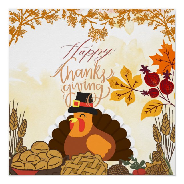 Póster Thanksgiving (Frente)