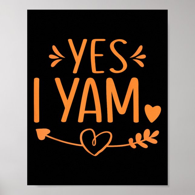 Poster Thanksgiving Matching Couples Outfit Sweet Tato Ye (Frente)