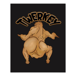 Póster Thanksgiving Twerkey Glossy Poster