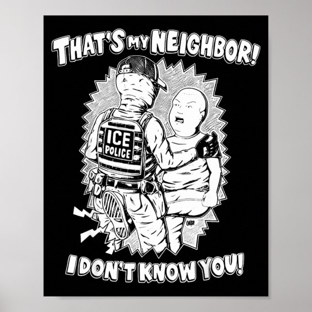 Poster That's My Neighbor I Don't Know You  (Frente)
