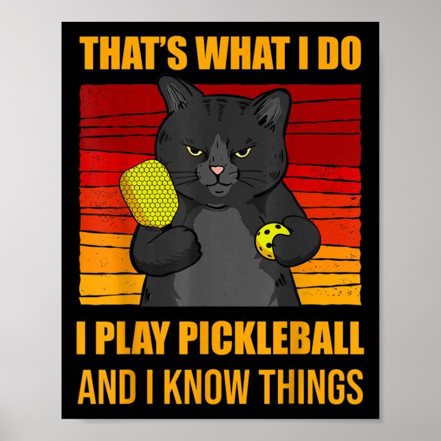 Poster That's What I Do-i Play Ckleball And I Know Things (Frente)