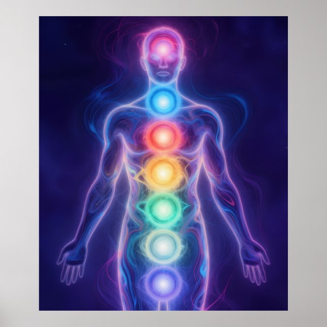 Poster  The 7 Chakras (Frente)