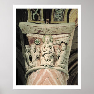 Póster The Adoration of the Magi, column capital (stone)