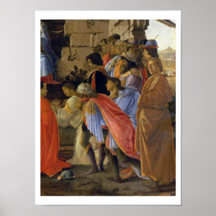 Póster The Adoration of the Magi, detail of depicting sel