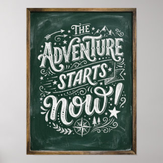 Poster the adventure start now