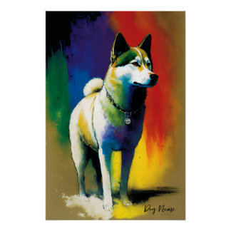 Póster The Akita Dog - Composition 009
